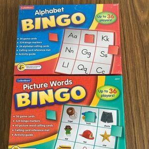 Alphabet and Picture Words Bingo Set